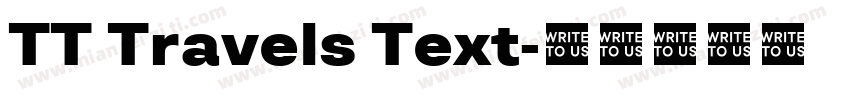 TT Travels Text字体转换
